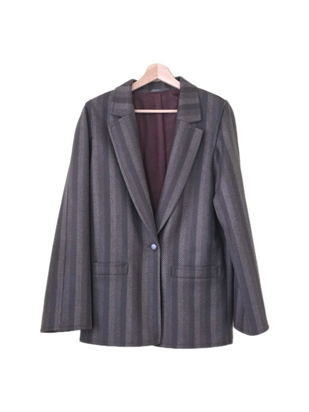 Vtg Joseph Janard Blazer US M Eur 38 Wool Lined Striped Old Money West Germany